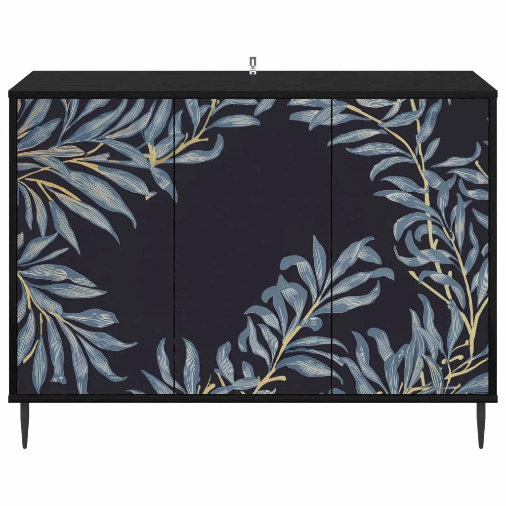 Credenza DOKKUM Rovere Nero 102 x 33 x 76 cm 8006977