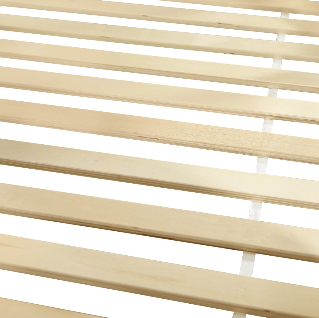 Letto a castello 90x200 cm con finestre e tetto; scala; in legno e MDF bianco