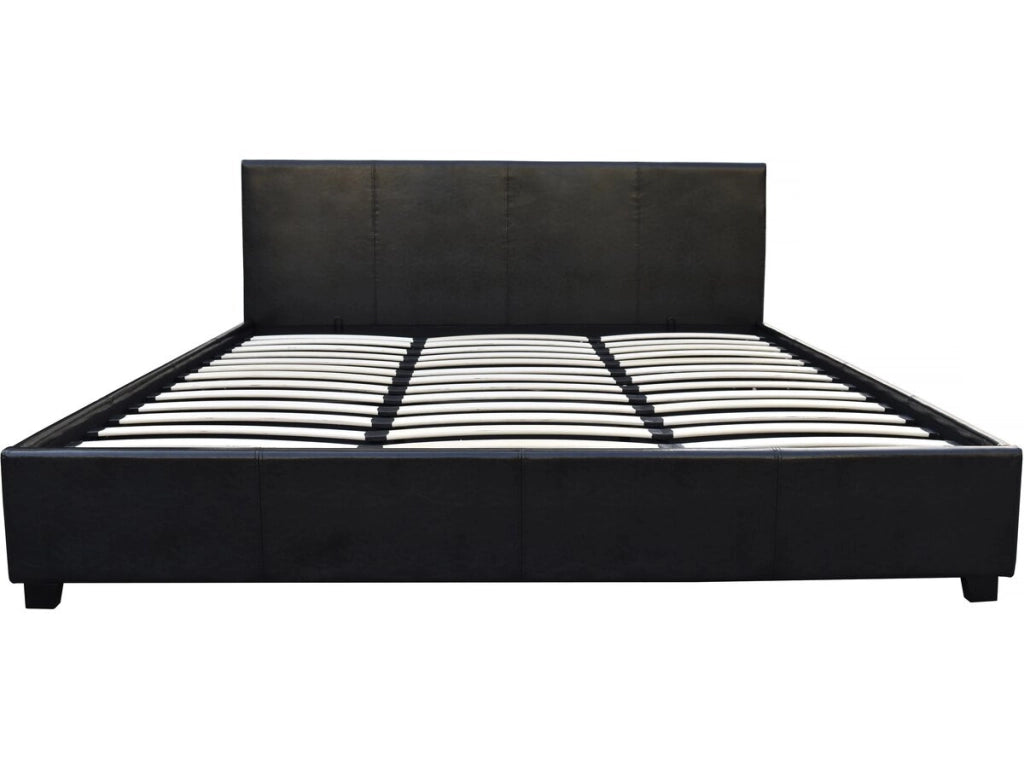 Letto con contenitore "Carla"- Nero - 160 x 200 cm