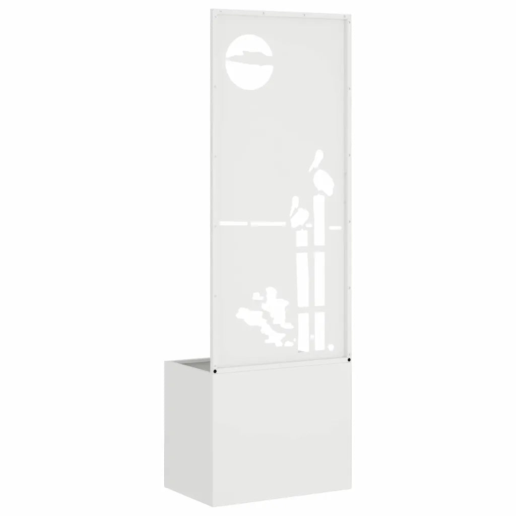 Schermo per privacy in giardino Traforo Bianco 50 x 150 cm CFW6376905