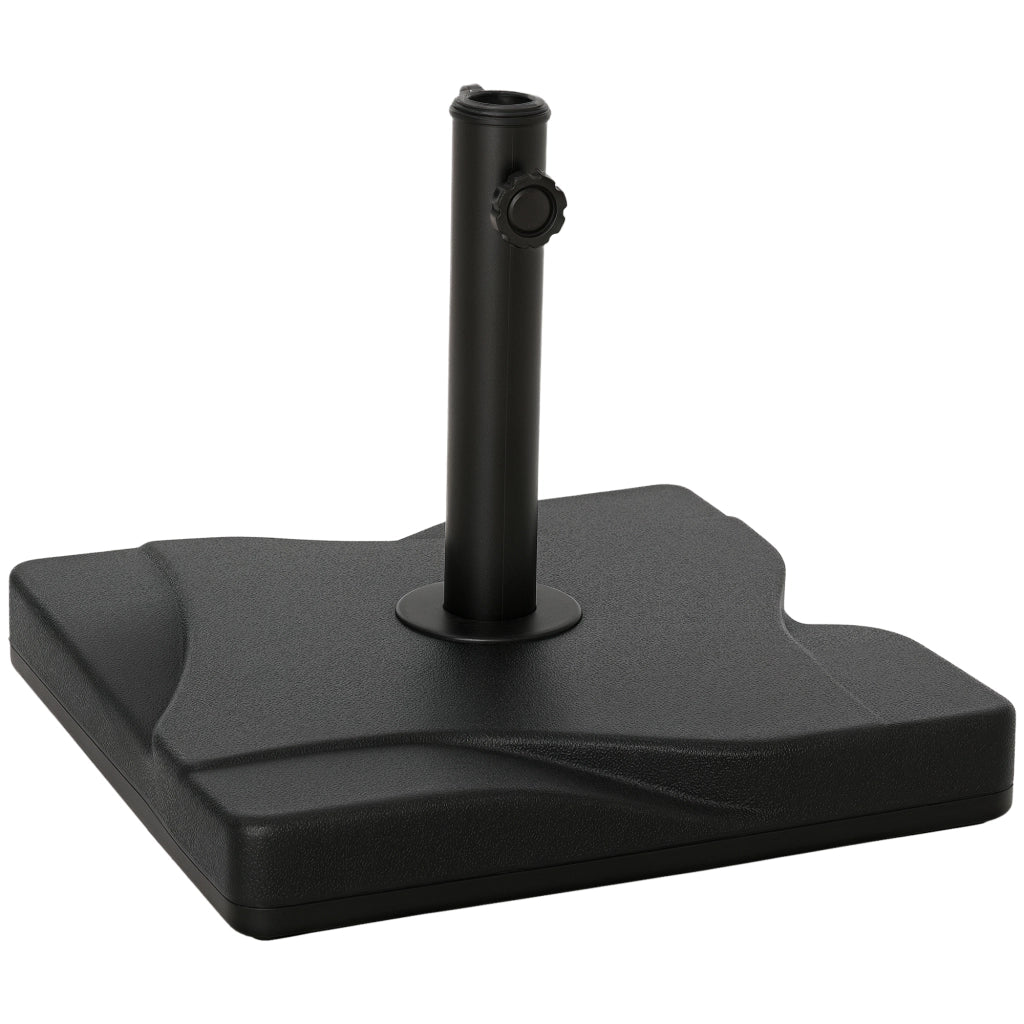 Base per Ombrellone in Plastica ¨C zephmum ¨C Grigio 41.5x41.5x35cm