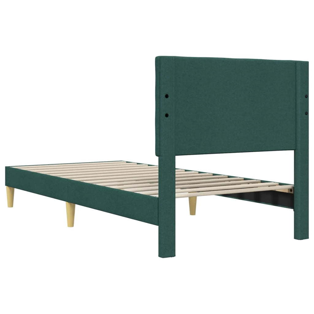 Struttura del letto Verde Scuro 80 x 200 cm Tessuto 42027758