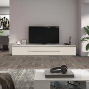 WHOUS Mobile porta tv Magic 2 ante e 2 cassetti centrali cashmere 240x40x40 cm