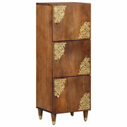 Credenza-Buffet-Armadio da cucina Marrone 40 x 33 x 110 cm Legno di mango massello