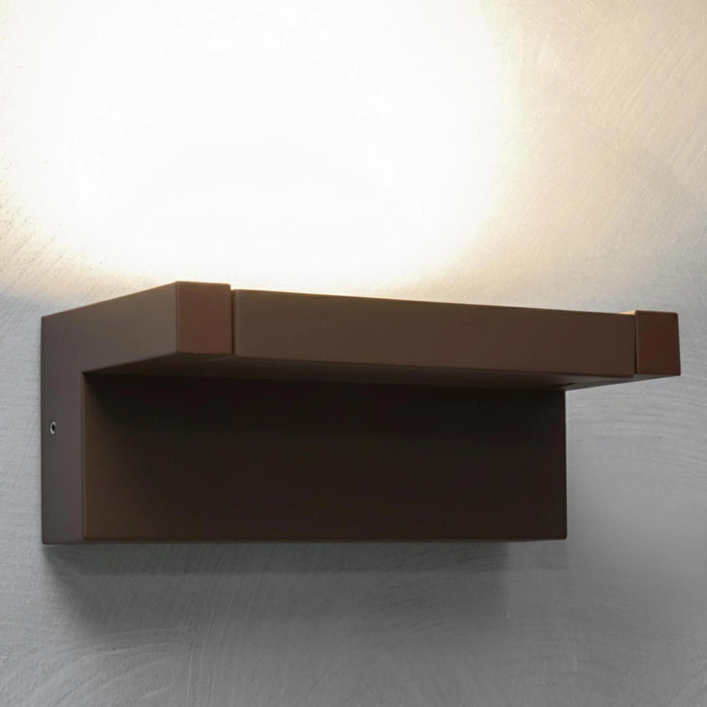 Applique da parete per esterno LED 21W IP65 CCT da 3000K a 6500K orientabile luce muro giardino balcone ingresso COLORE MARRONE