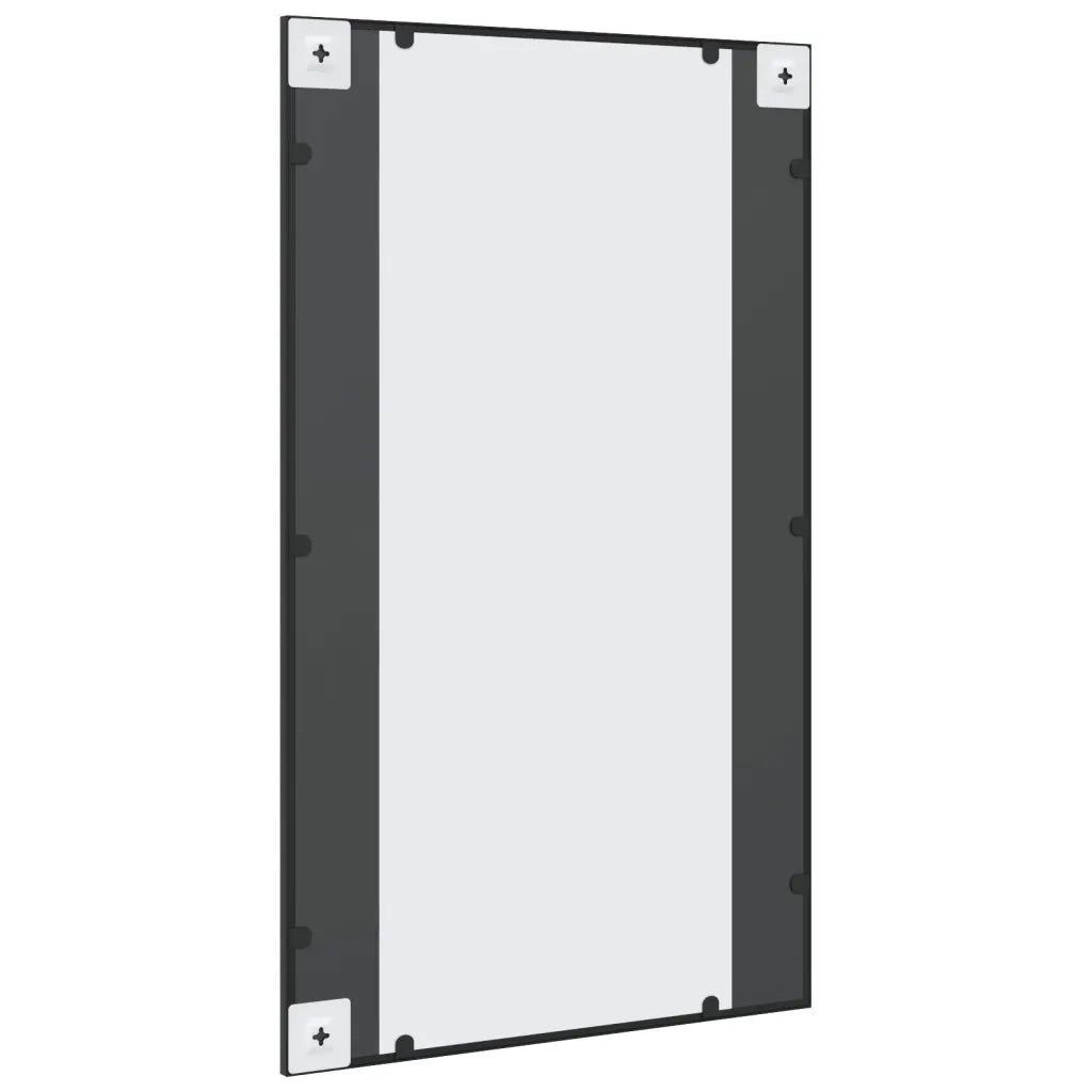 Specchio da Parete-Specchio a muro Nero 60x100 cm Rettangolare in Ferro