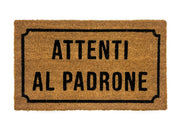 Zerbino Entrata Ingresso Casa Antiscivolo Cocco Allegro Attenti Al Padrone