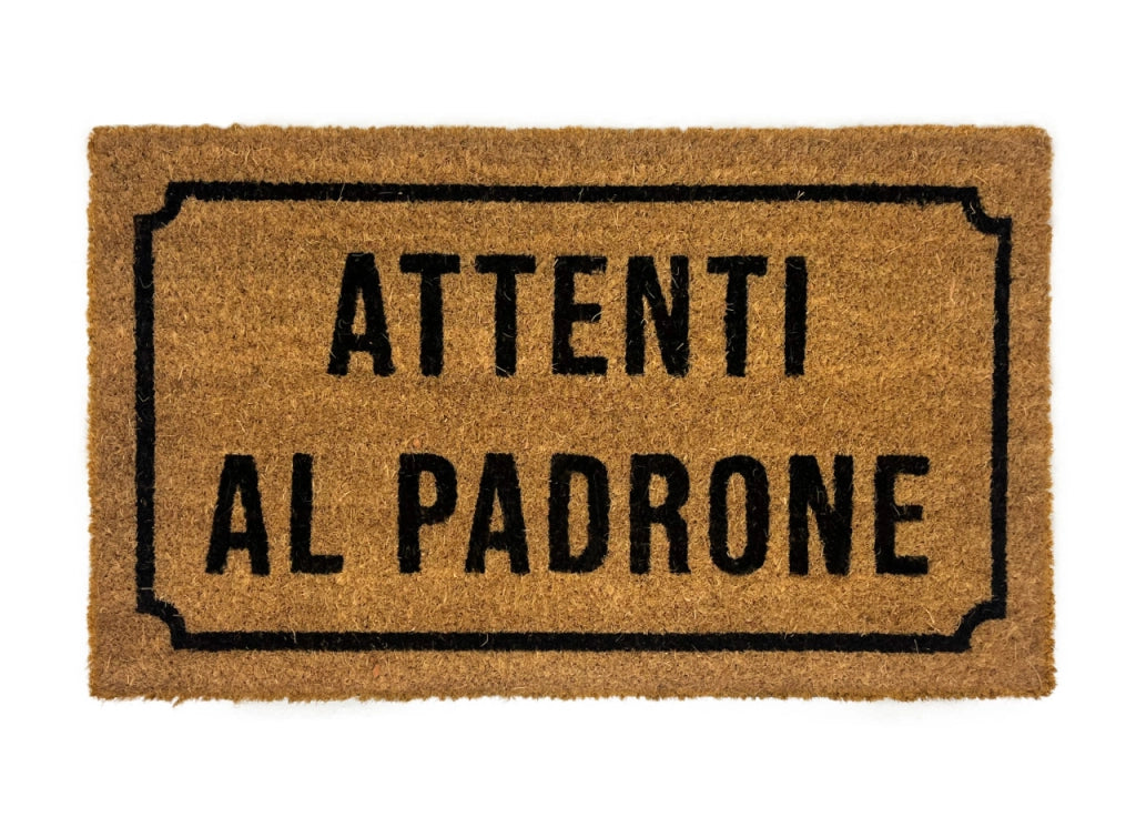 Zerbino Entrata Ingresso Casa Antiscivolo Cocco Allegro Attenti Al Padrone