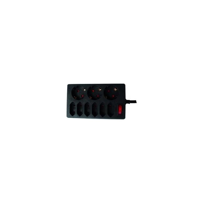 REV 00250171 prolunghe e multiple 9 presa(e) AC Interno Nero