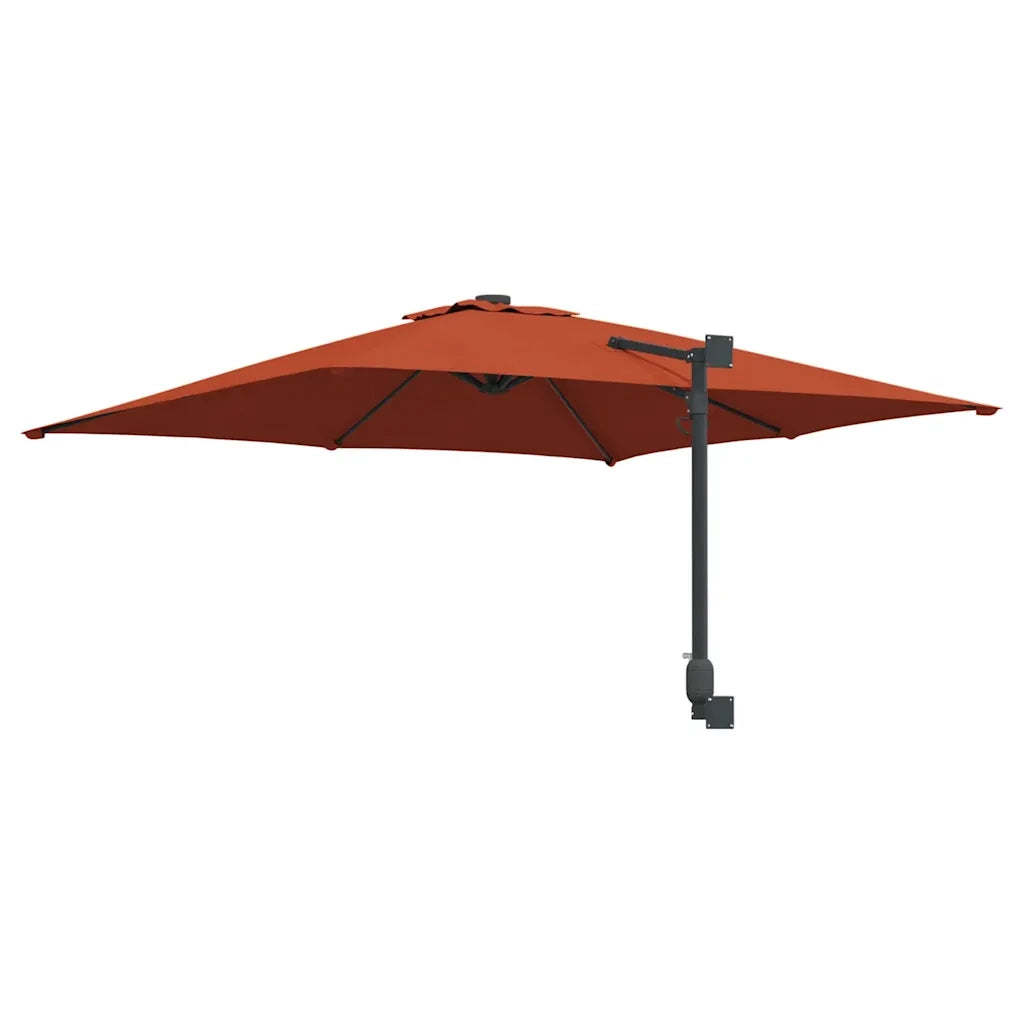 Ombrello da giardino-Ombrellone da spiaggia Terracotta 248,5 x 247,5 x 160 cm 975982