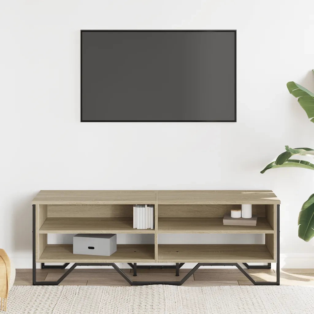 Mobile TV Rovere Sonoma 122x34x41 cm in Legno Multistrato