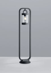 SAMBESI PALO ALTO LED DA ESTERNO LANTERNA CON SENSORE CREPUSCOLARE METALLO ANTRACITE H. 100CM 1 LUCE ATTACCO E27