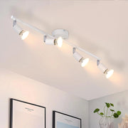 ZMH Faretto da soffitto bianchi orientabili 330° moderni GU10 per camera letto soggiorno interno