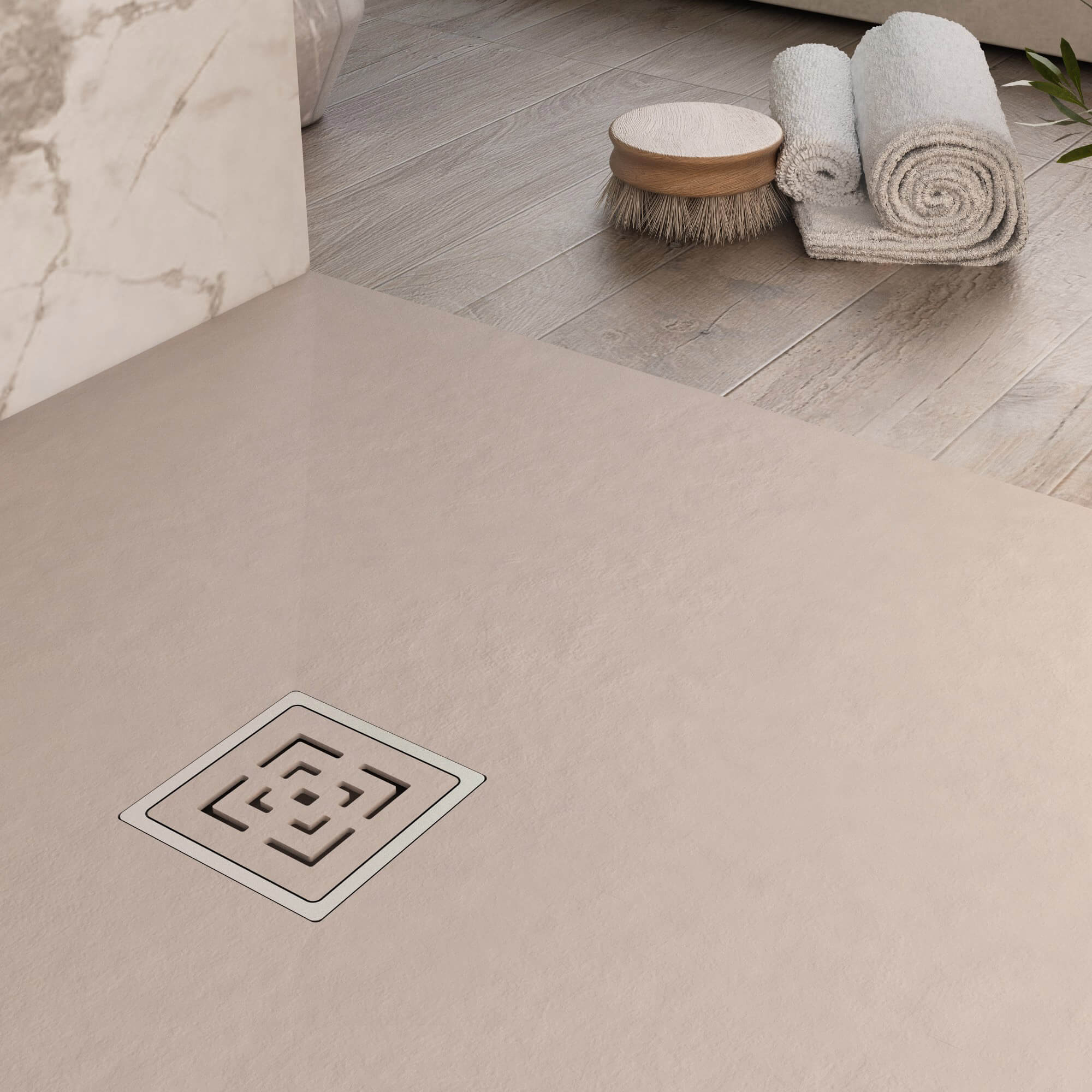 Piatto Doccia in Pietra 80x130 cm Bonussi Canton Sabbia