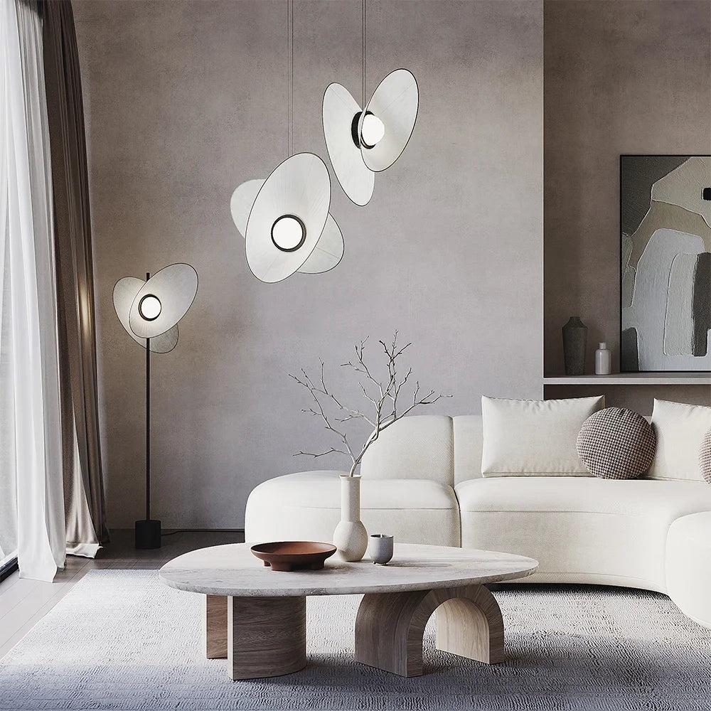 Sospensione Contemporanea Evolution Alluminio Nero Bianco Grigio Led 9W Ip20
