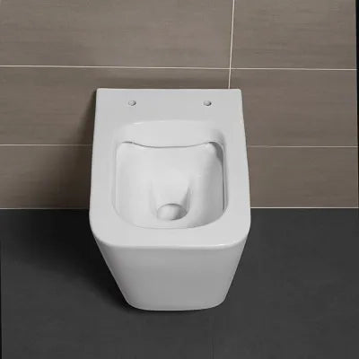 WC sospeso Rimless serie Malaga bianco lucido in ceramica