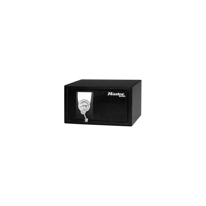 MASTER LOCK X031ML Cassetta di sicurezza portatile in Acciaio con Serratura a Chiave 2 Chiavi Incluse colore Nero