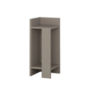 Comodino in legno "Elos Left" - 25 x 27 x 60 cm - Marrone moka chiaro
