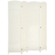 Tavolo pieghevole ¨C zephmum ¨C bianco, legno pino, 4 pannelli