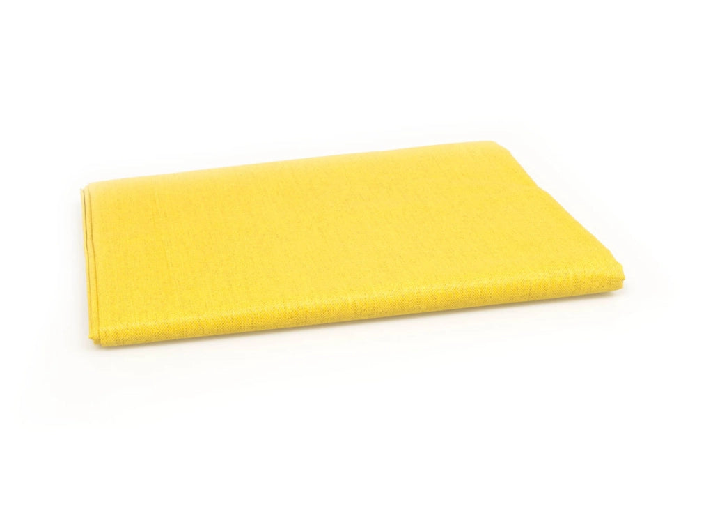 Telo Arredo Granfoulard Copritutto Cotone Made Italy Vari Disegni Arredatutto Copriletto Multiuso - 2 Piazze - Tinta Unita Giallo