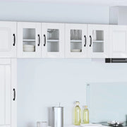 Mobile da cucina con porta 2 pz-Set di 2 Armadio da cucina Bianco Lucido 60 x 31 x 40 cm 440215