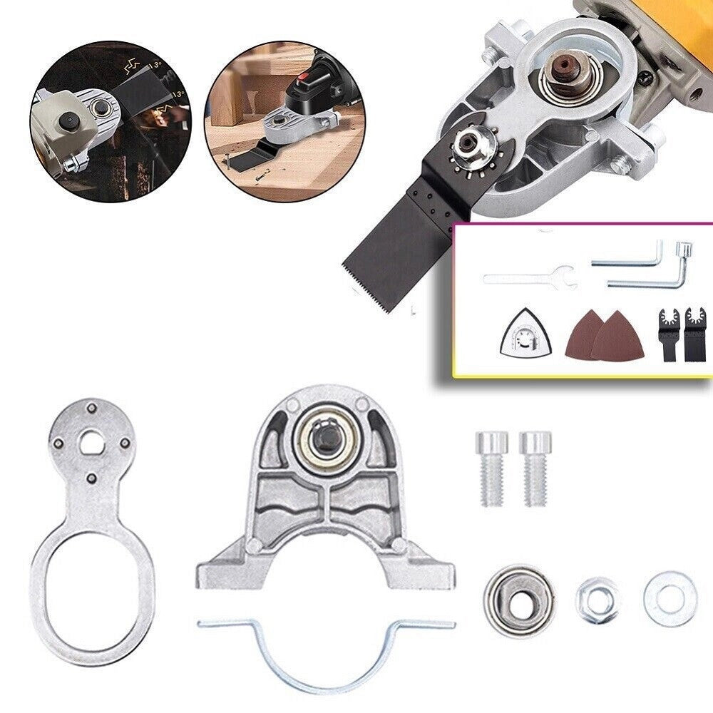 Trade Shop - Kit Conversione Da Smerigliatrice Flex A Utensile Oscillante Multifunzione 07358 -