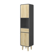Vicco Mobili per il bagno Antracite/quercia dorata 40 x 161 cm