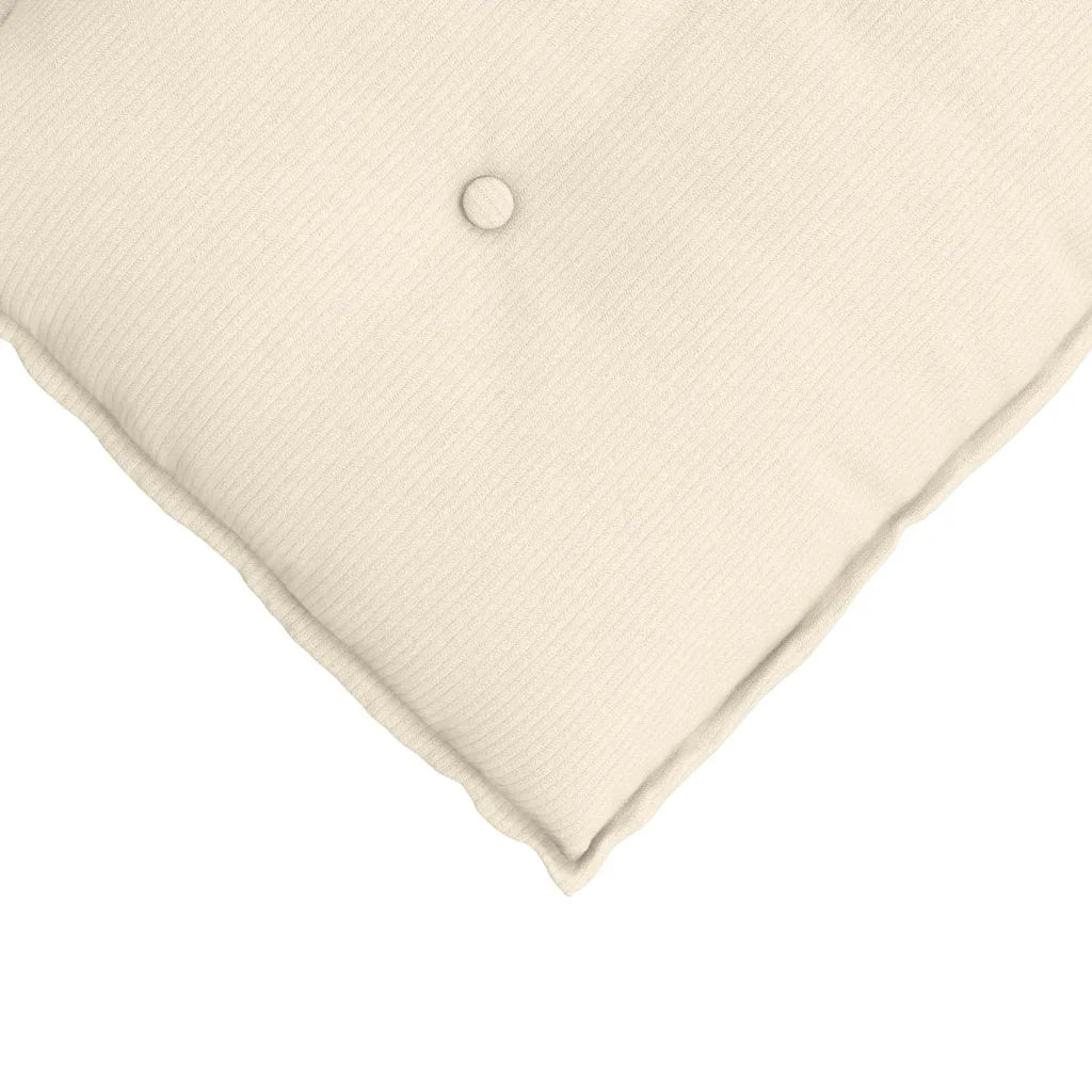 Cuscino per Schiena | Cuscino dorsale Crema 160 x 50 cm Tessuto in Cords