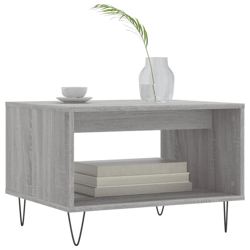 Tavolino da Salotto Grigio Sonoma 60x50x40 cm Legno Multistrato 829258