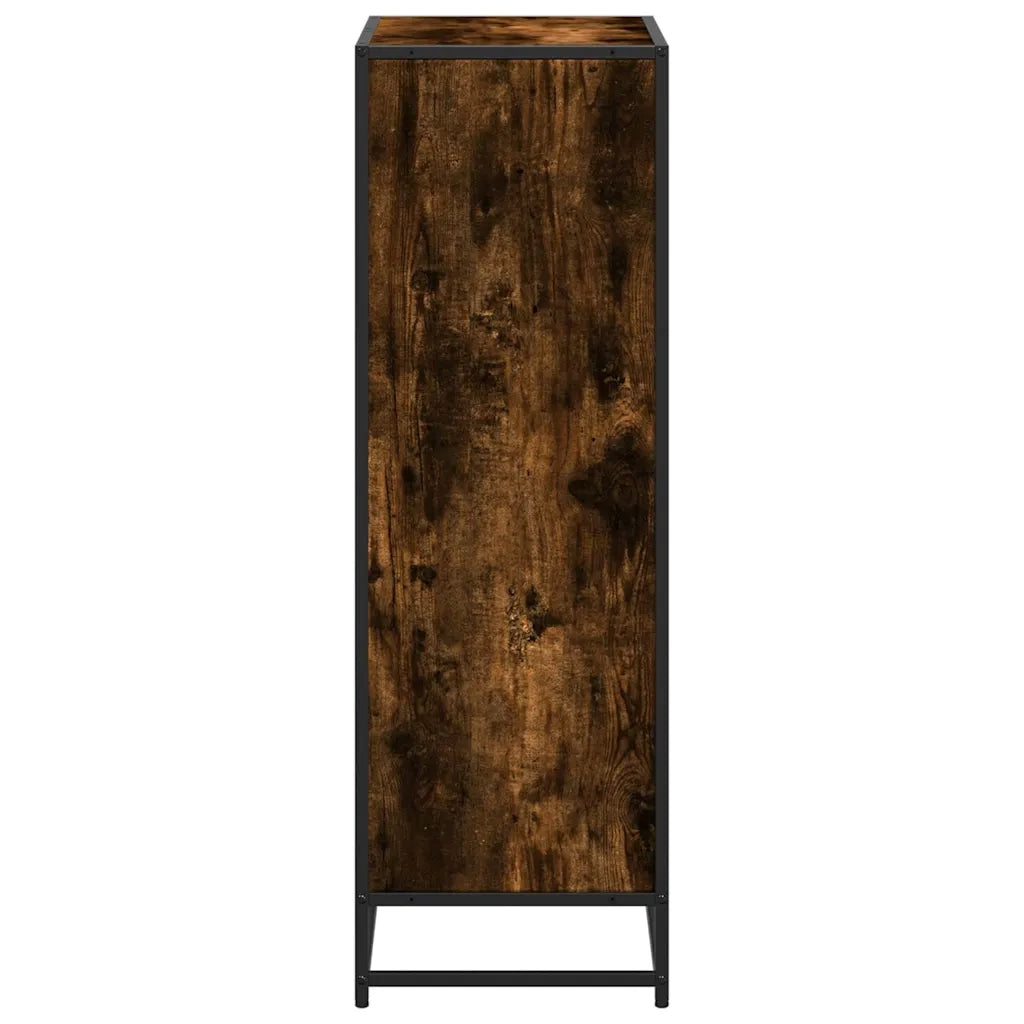 Libreria Rovere Fumo 60x35x107,5 cm in Legno Multistrato