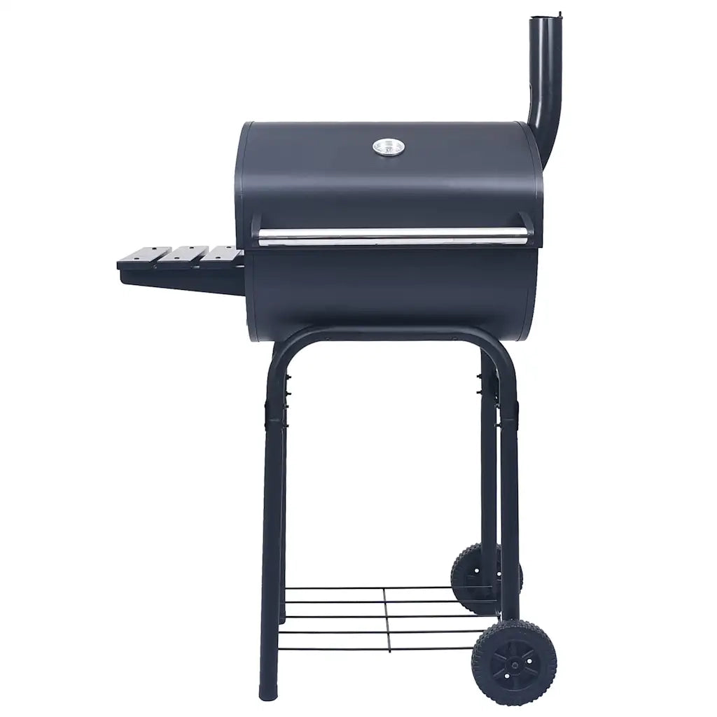 Barbecue a Carbone con Affumicatore e Ripiano Basso Nero CFW5602244