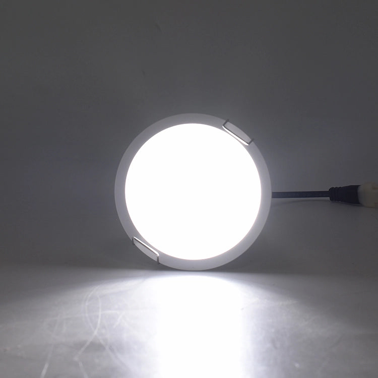 FARETTO LED DA INCASSO 5W ALTA LUMINOSITA' DESIGN MODERNO TONDO IN ALLUMINIO BIANCO - ILLUMINAZIONE EFFICIENTE PER INTERNI