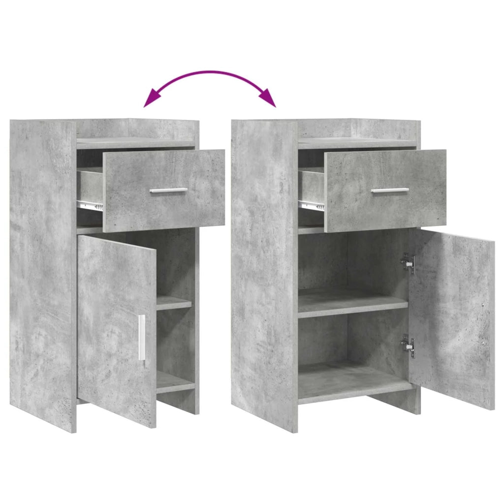 Credenza Grigio Cemento 40 x 36 x 80 cm Legno ingegnerizzato 8011086