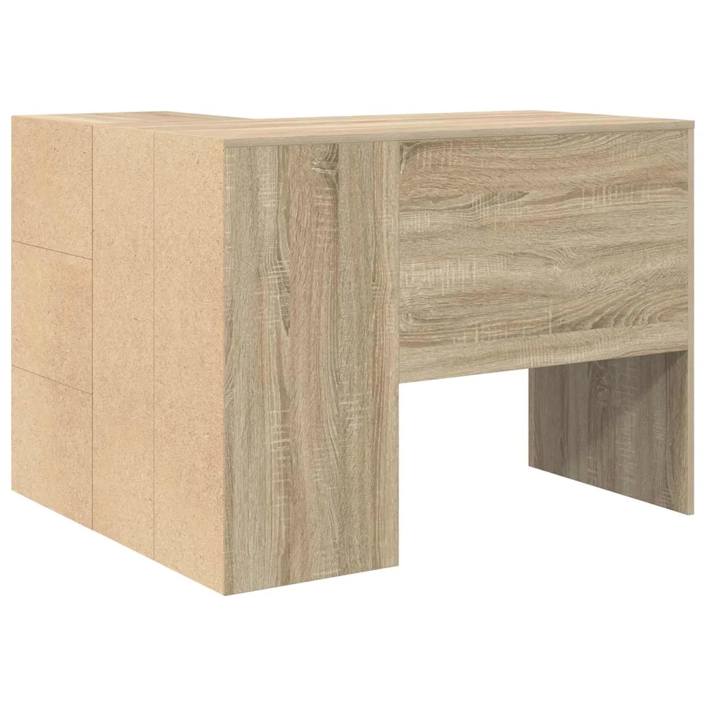 Scrivania | Tavolo da Ufficio ad angolo con cassetto Rovere Sonoma 102 x 88 x 75 cm
