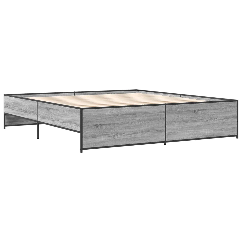 Giroletto Grigio Sonoma 200x200 cm in Legno Multistrato Metallo 3279870