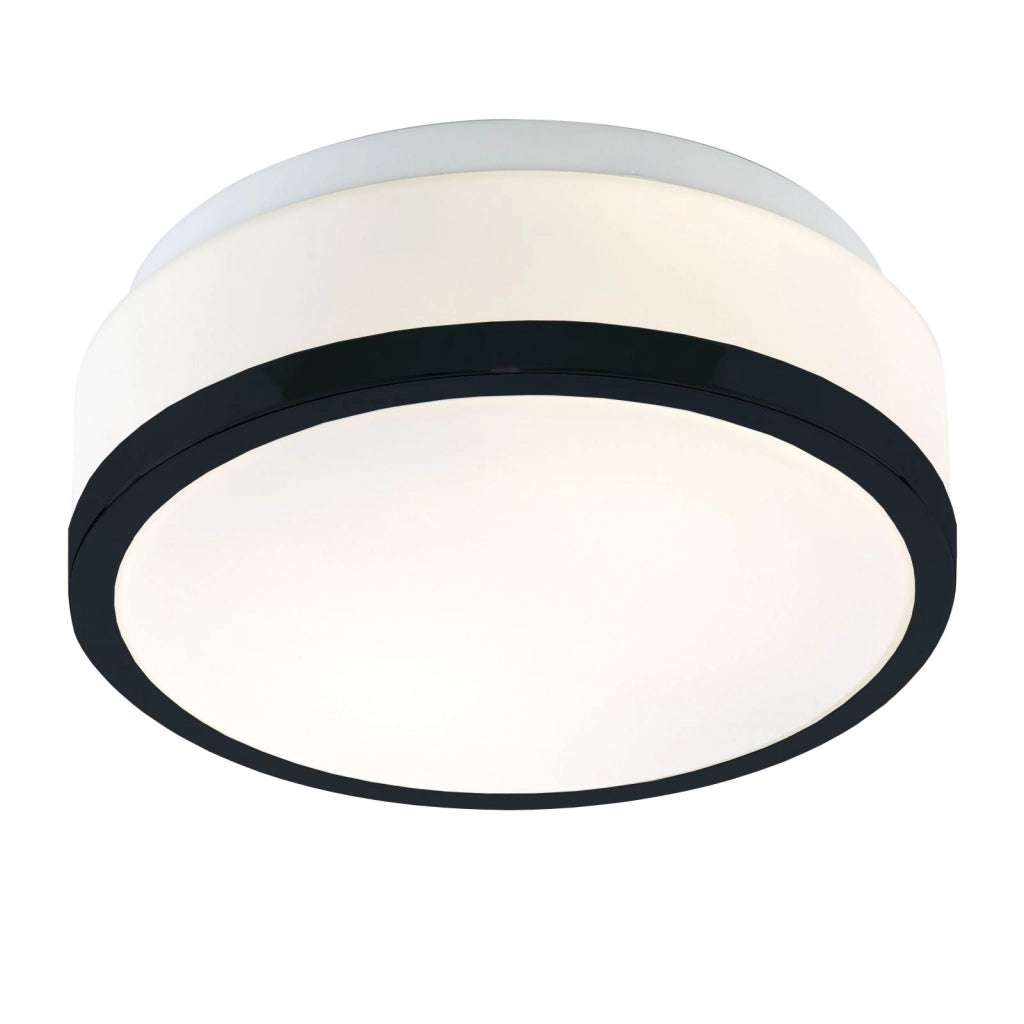 Cheese 2Lt Flush - Metallo nero e vetro bianco