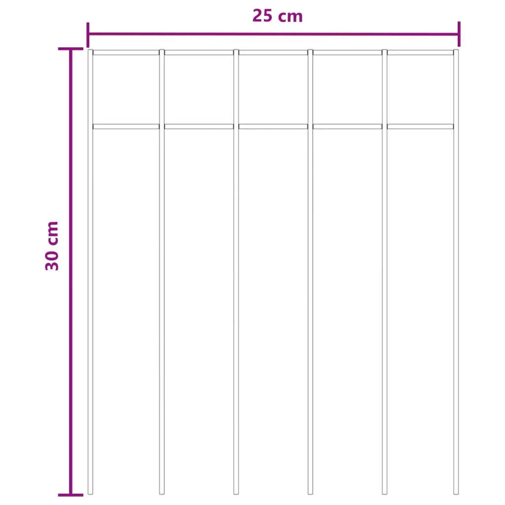 Pannello di Recinzione da Giardino 24 pcs Acciaio zincato 42042944