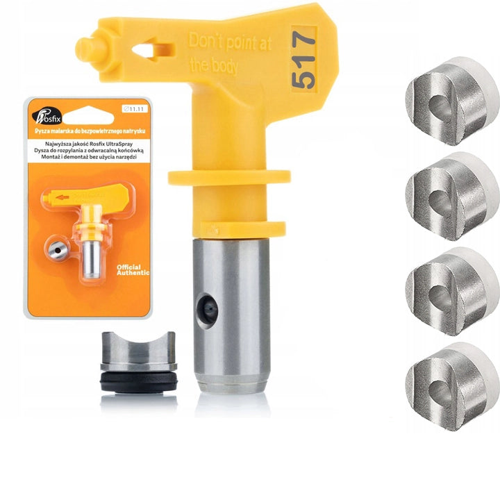 Ugello di Spruzzatura Modello 517 – Rosfix Ultra Spray | Larghezza 25 cm, Compatibile con Graco, Titan, Wagner