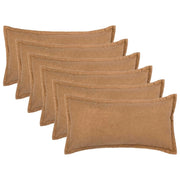 Federa 6 pcs HOUTEN Beige 40 x 80 cm Bouclé 918218