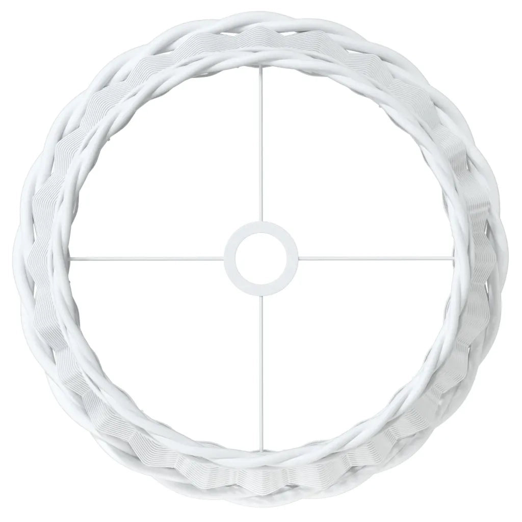 Paralume da Soffitto Bianco ?45x28 cm in Vimini CFW8428115