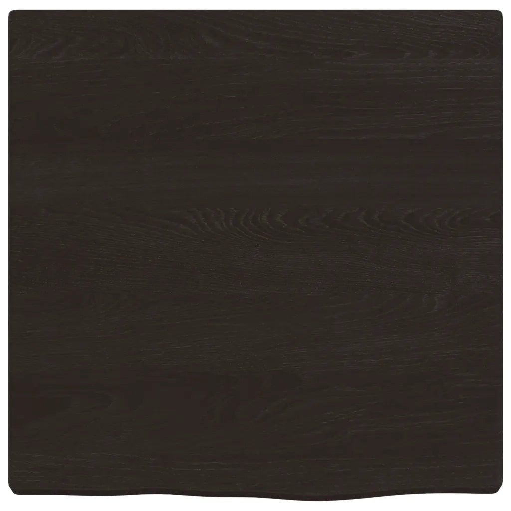 Piano Bagno Marrone Scuro 40x40x2 cm Legno Massello Trattato CFW1198428