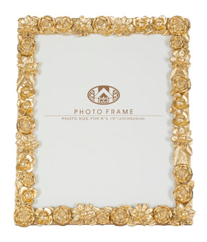 Cornice Mixy 24,5x2,3x29,5 cm in Poliresina e Vetro Oro