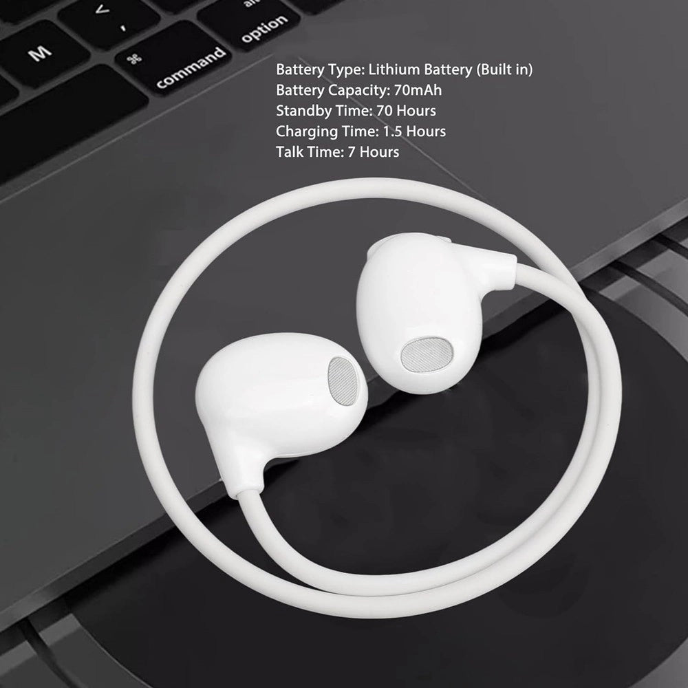Trade Shop - Cuffie A Conduzione Ossea Bluetooth 5.3 Impermeabili Ipx6 Sportive Wireless Corsa -