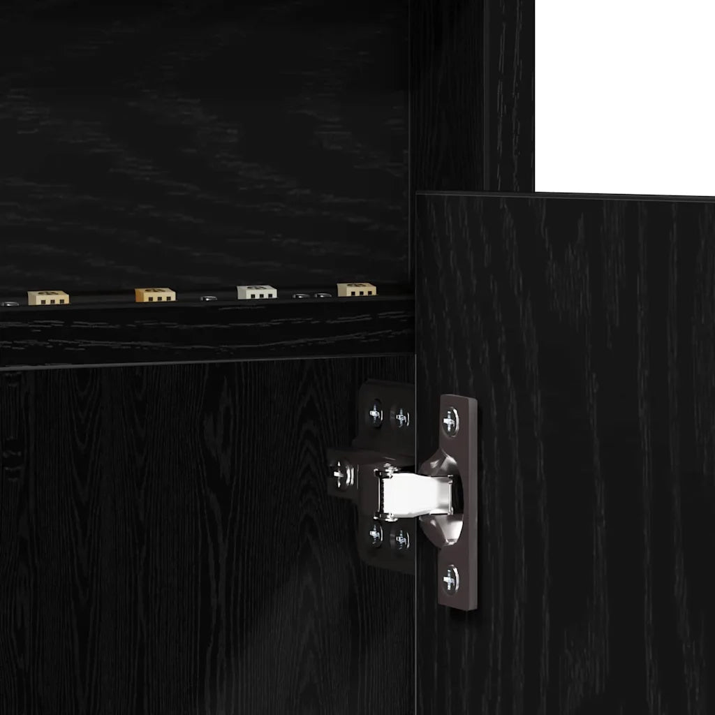 vidaXL Mobile TV Nero 182 x 34 x 50 cm Legno multistrato