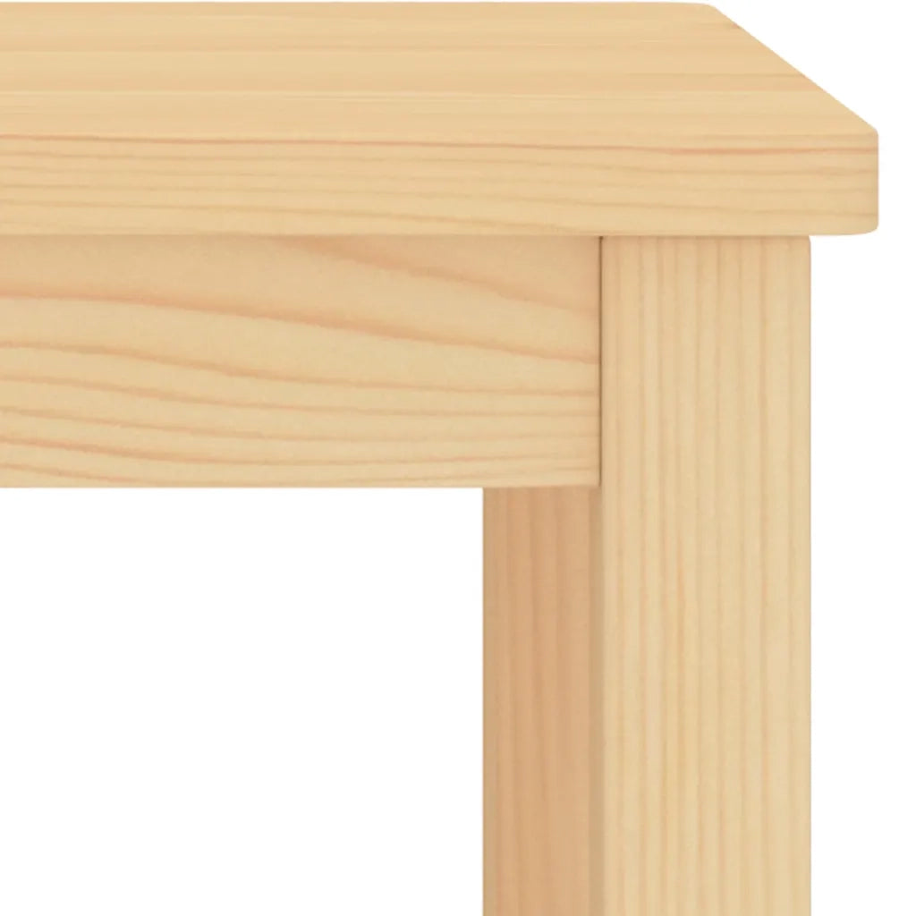 Comodino Naturale 35x30x47 cm in Legno Massello di Pino 322209