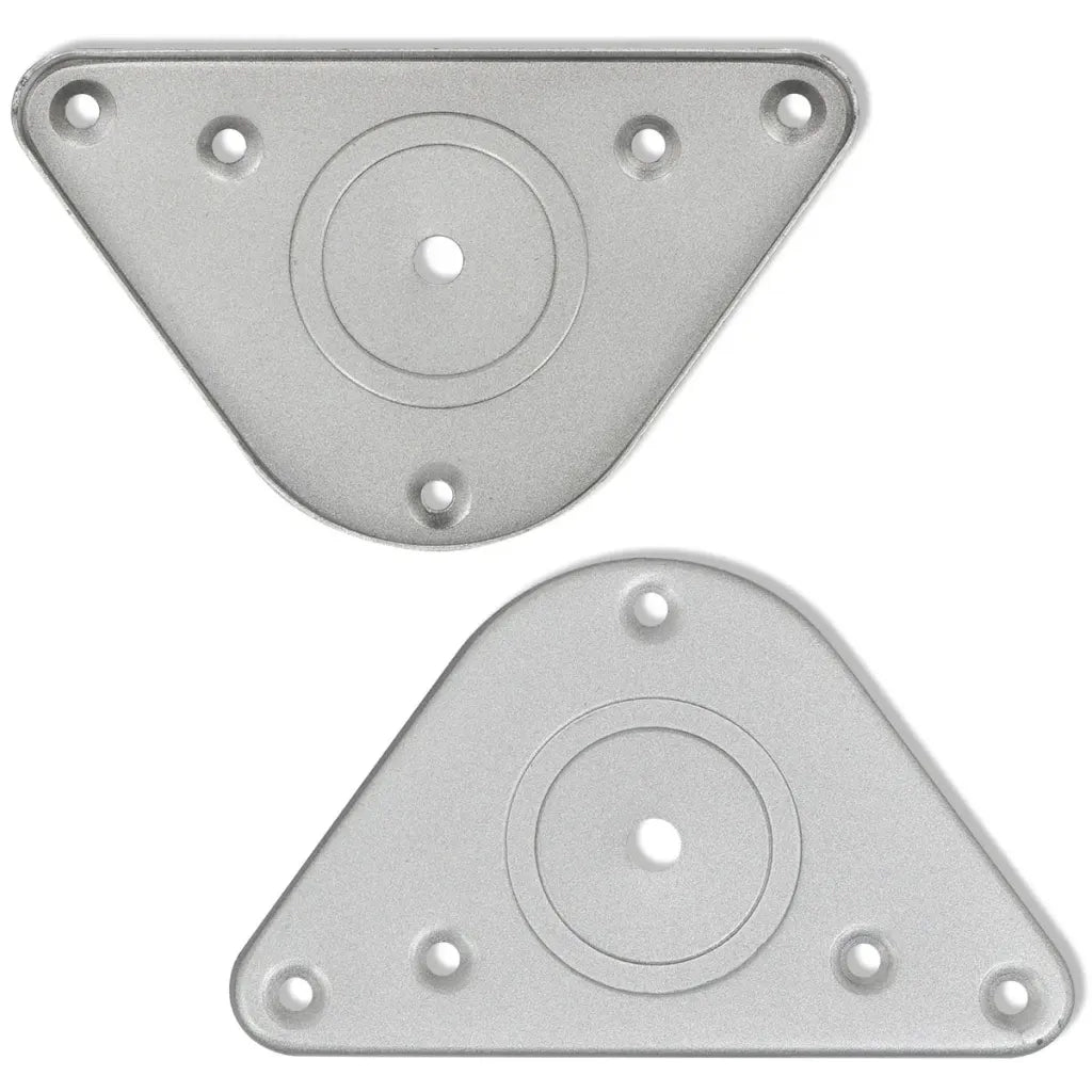 Set Gambe Tavolo 4 pz in Nickel Spazzolato Regolabili 870 mm 242146