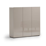 Mobile Portascarpe Sotto, Scarpiera 24 Paia Made in Italy, 120x34x115h cm Grigio Tortora