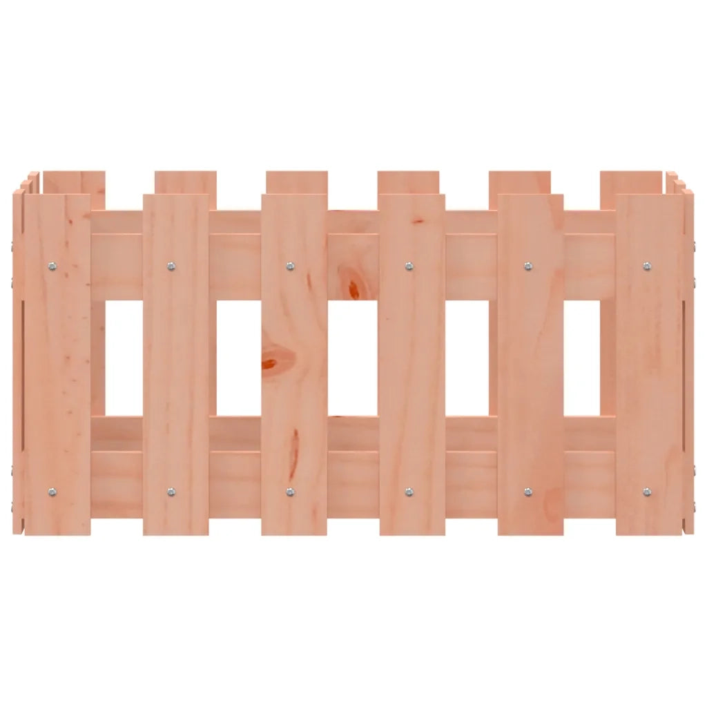 Fioriera | Cassetta per fiori | Vaso Giardino Design Recinzione 60x30x30cm Massello Douglas
