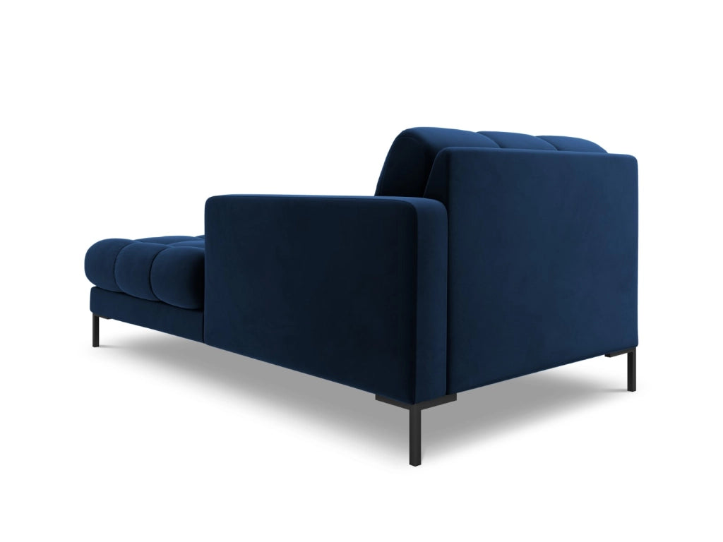 Cosmopolitan Design - Chaise longue destra "Bali" in velluto blu reale 