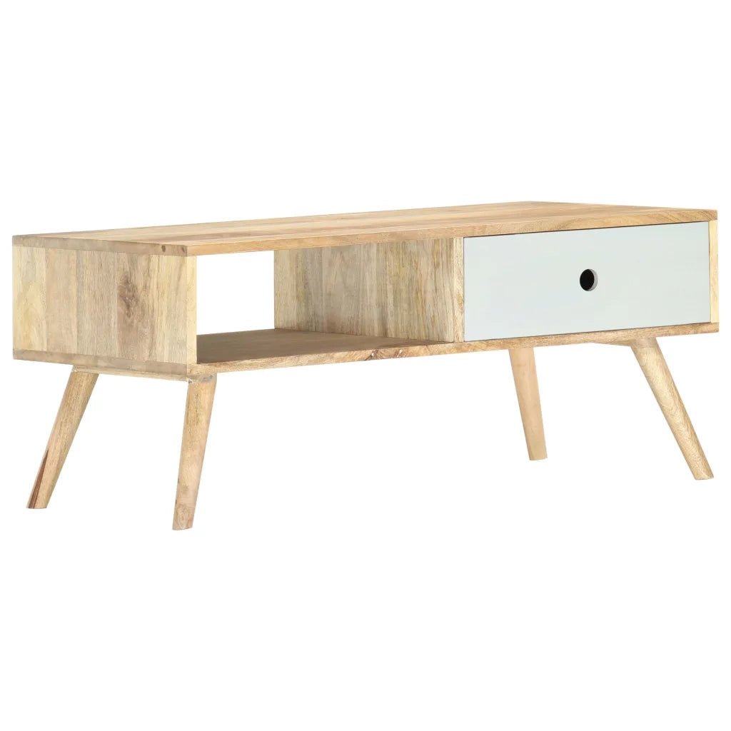 Tavolino da Salotto 90x50x40 cm in Legno Massello di Mango 286482